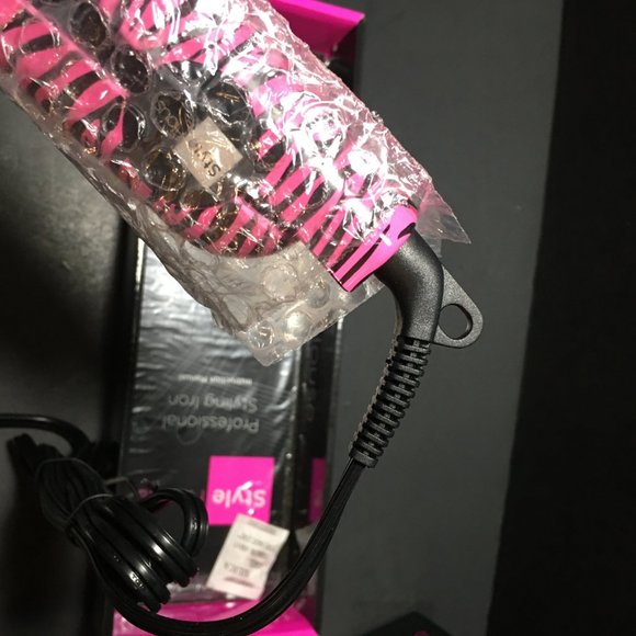 Style House pink and black Zebra Professional Styling Iron.   NIB - Picture 12 of 14